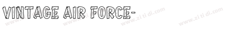 vintage air force字体转换